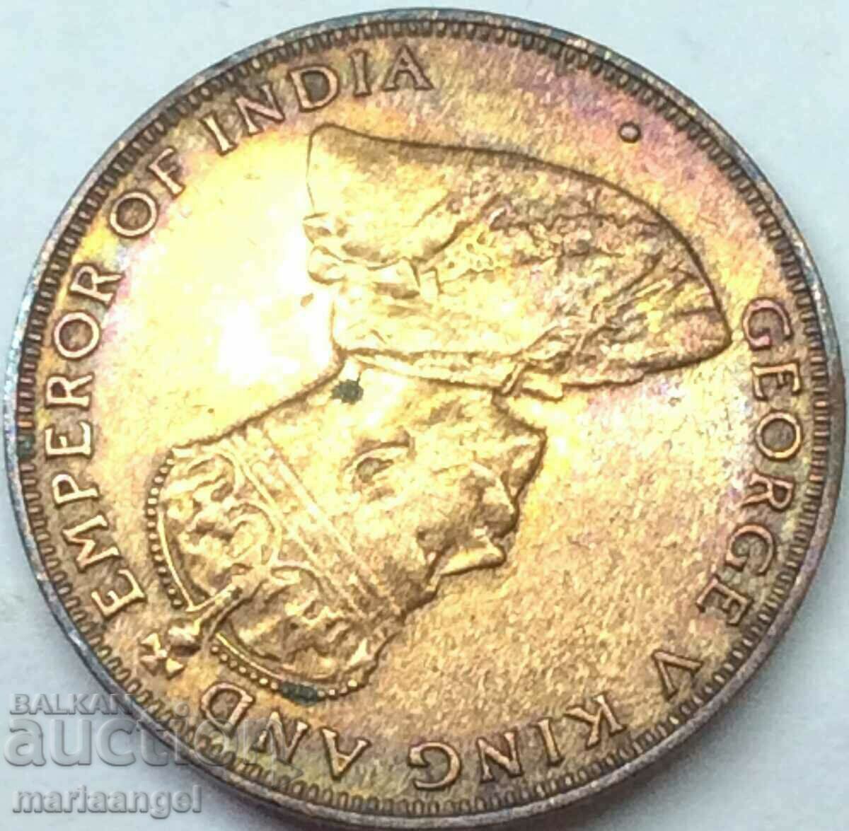 Auction  Hong Kong George V 1 Cent 1934 Bronze