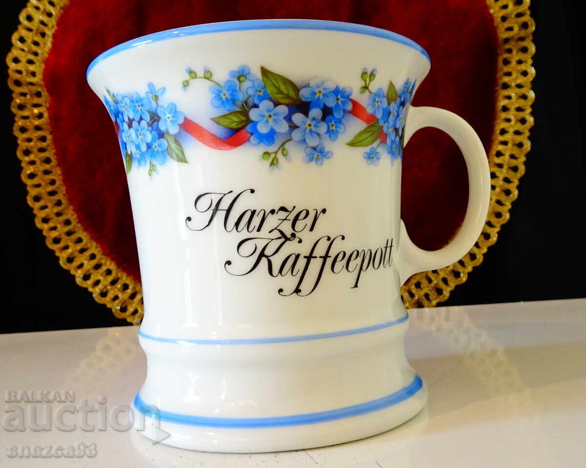 Немска порцеланова чаша с незабравки от планината Harz. - 6 Немска порцеланова чаша с незабравки от планината Harz. - 6