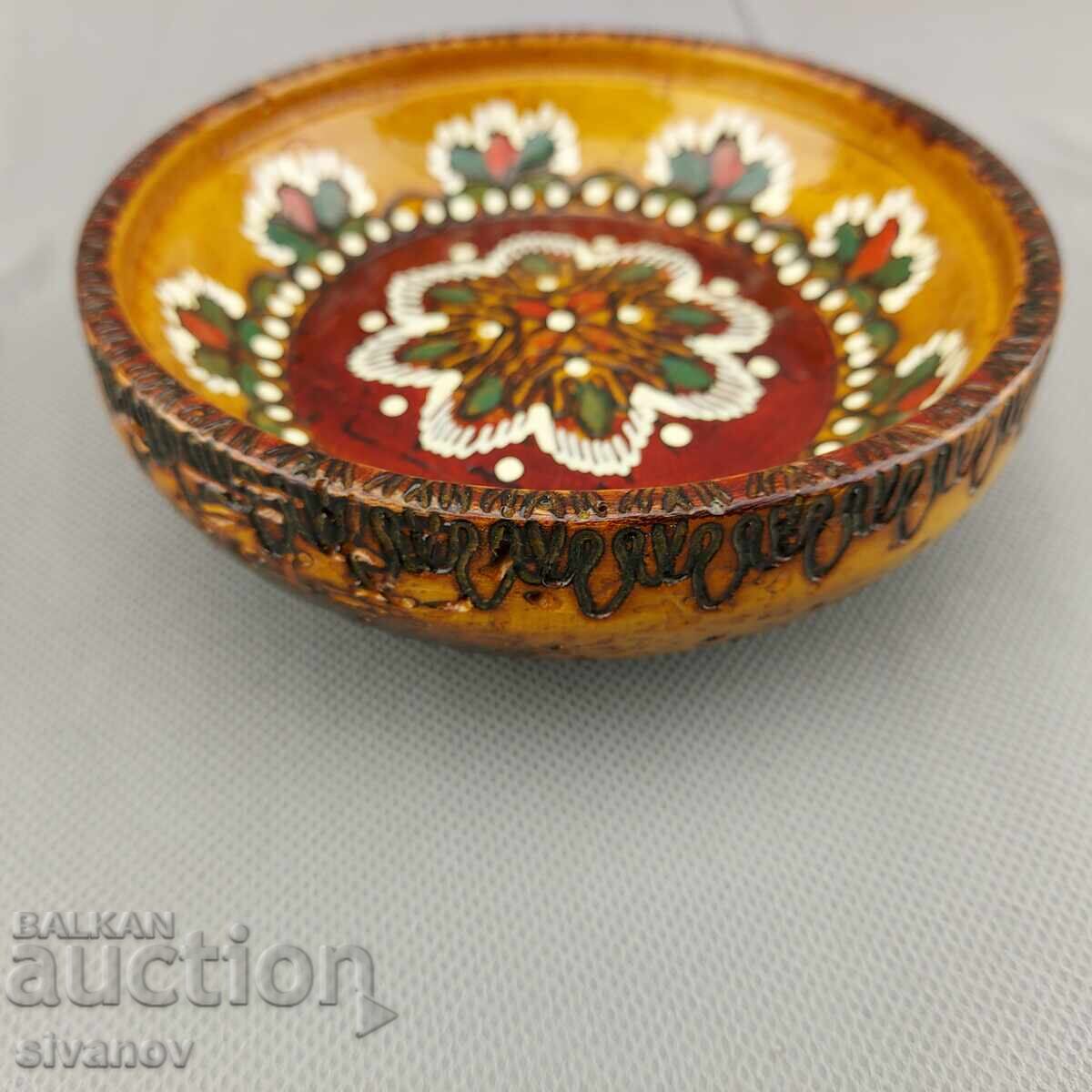 Livrarea Bol vechi de lemn, lucrat manual #2866 Livrarea Bol vechi de lemn, lucrat manual #2866