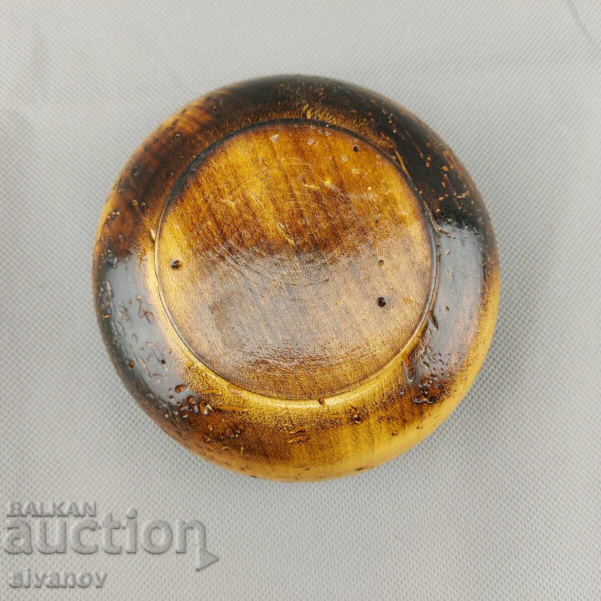 Bol vechi de lemn, lucrat manual #2866 - 5 Bol vechi de lemn, lucrat manual #2866 - 5