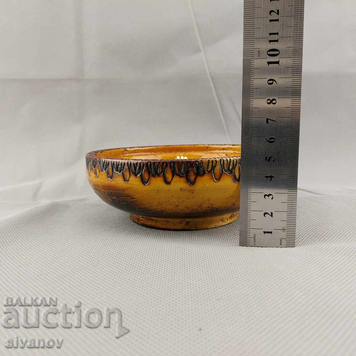 Bol vechi de lemn, lucrat manual #2866 - 6 Bol vechi de lemn, lucrat manual #2866 - 6