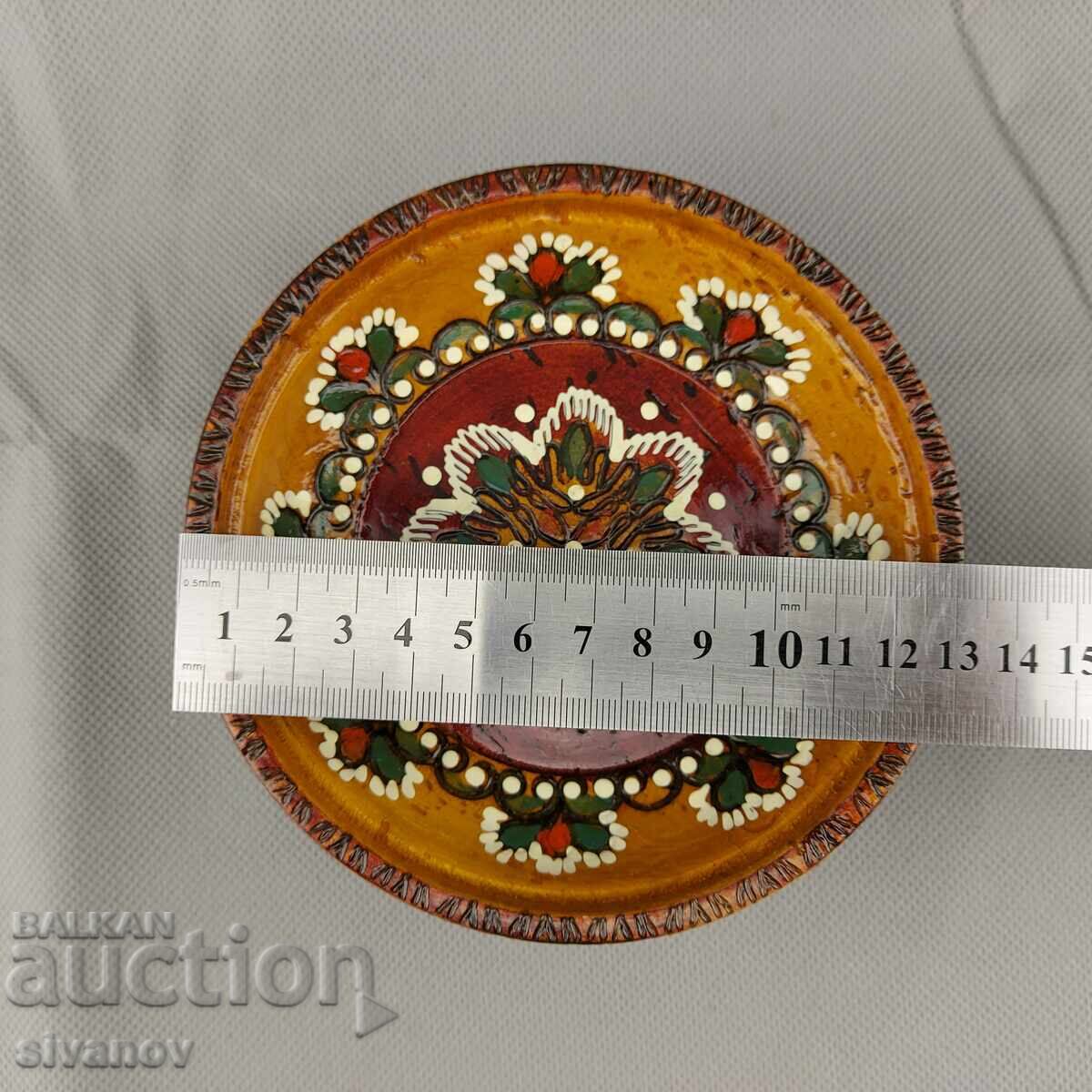 Bol vechi de lemn, lucrat manual #2866 - 7 Bol vechi de lemn, lucrat manual #2866 - 7