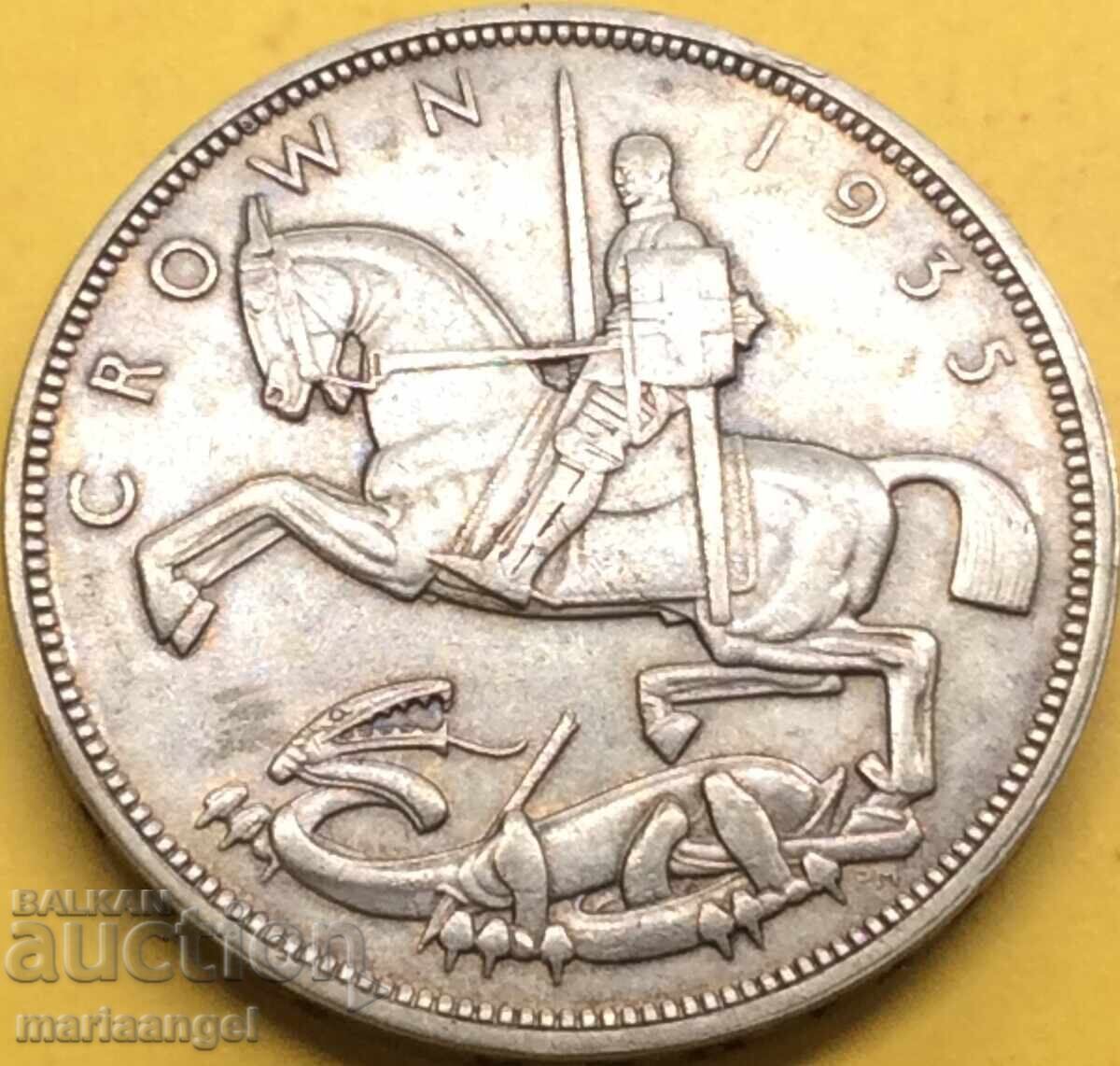 Auction  United Kingdom 1 Crown 1935 George V 28.23g Silver