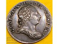 Marea Britanie 3 pence 1786 Maundy George III argint patină