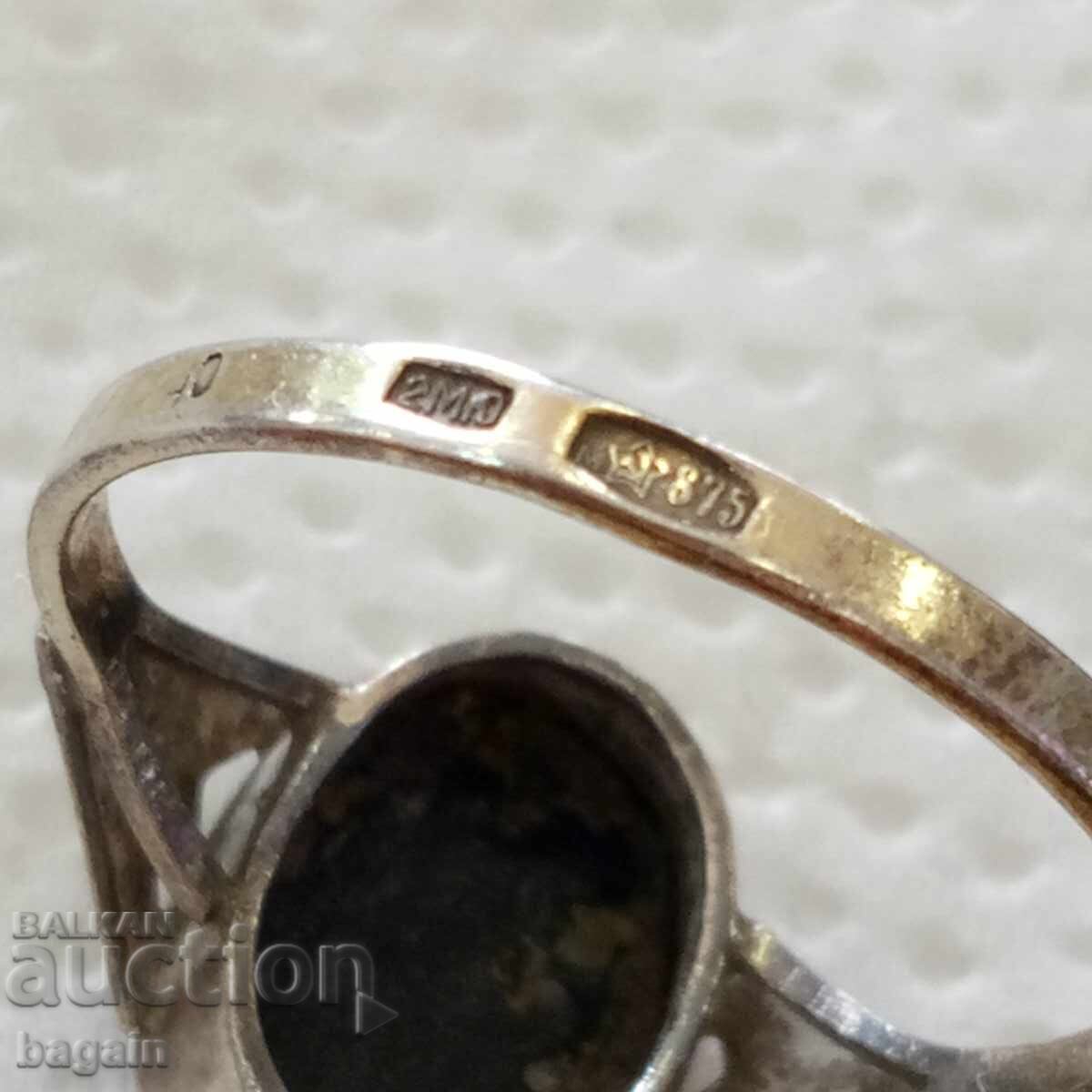 Ασημένιο ρωσικό δαχτυλίδι - 5