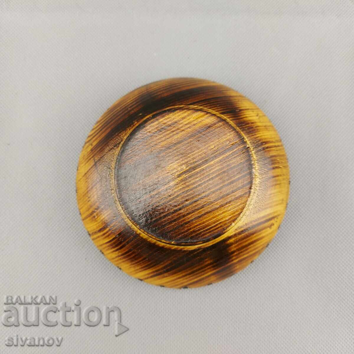 Стара дървена купа, ръчно изработена #2868 - 5 Стара дървена купа, ръчно изработена #2868 - 5