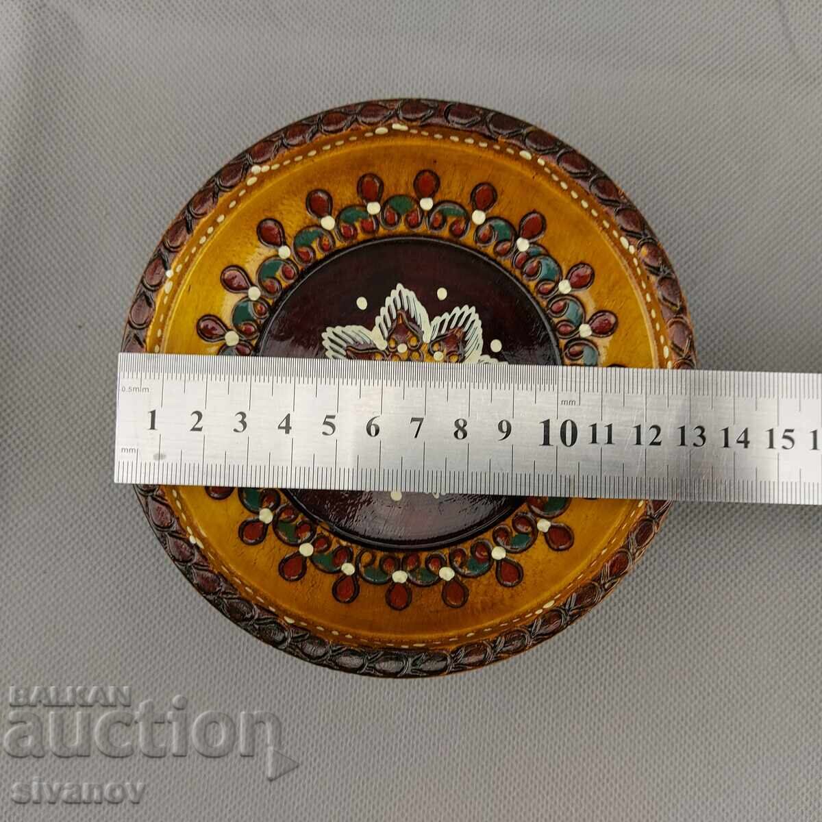 Стара дървена купа, ръчно изработена #2868 - 6 Стара дървена купа, ръчно изработена #2868 - 6