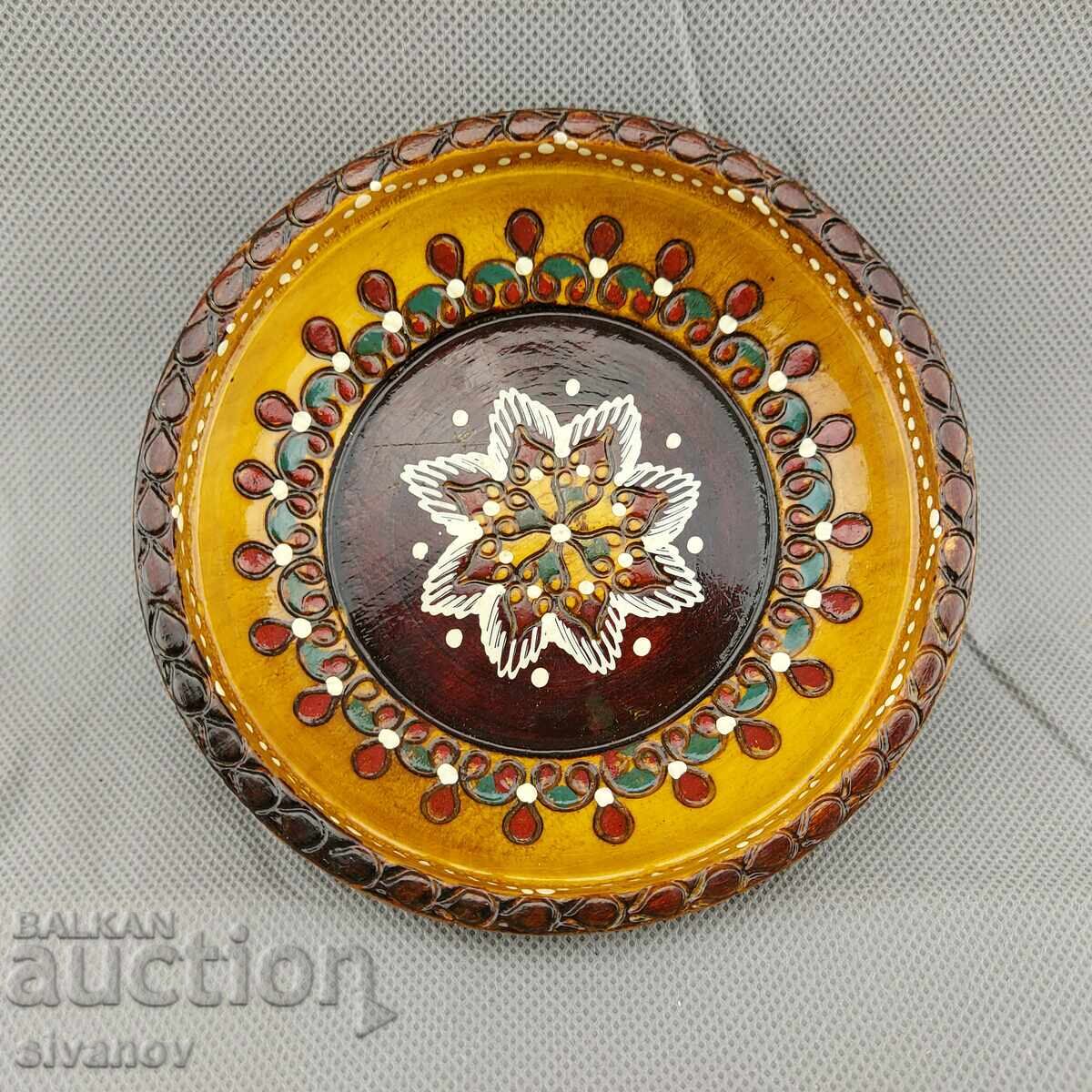 Стара дървена купа, ръчно изработена #2868 Стара дървена купа, ръчно изработена #2868