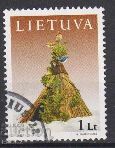 Timbre marcat de Crăciun 2001 din Lituania Timbre marcat de Crăciun 2001 din Lituania