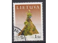 Christmas 2001 Marked Stamp from Lithuania