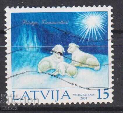 Клеймована марка Коледа 2001 от Латвия Клеймована марка Коледа 2001 от Латвия