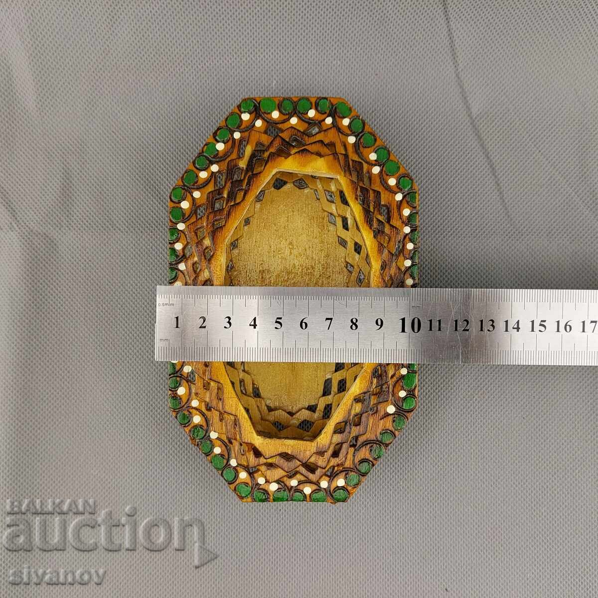 Cutie de bijuterii din lemn, veche, lucrată manual #2876 - 7 Cutie de bijuterii din lemn, veche, lucrată manual #2876 - 7