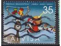 Σφραγισμένη γραμματόσημο Χριστουγέννων 2011 από τη Λετονία