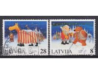 Σφραγισμένες γραμματόσημες Χριστουγέννων 1997 από τη Λετονία