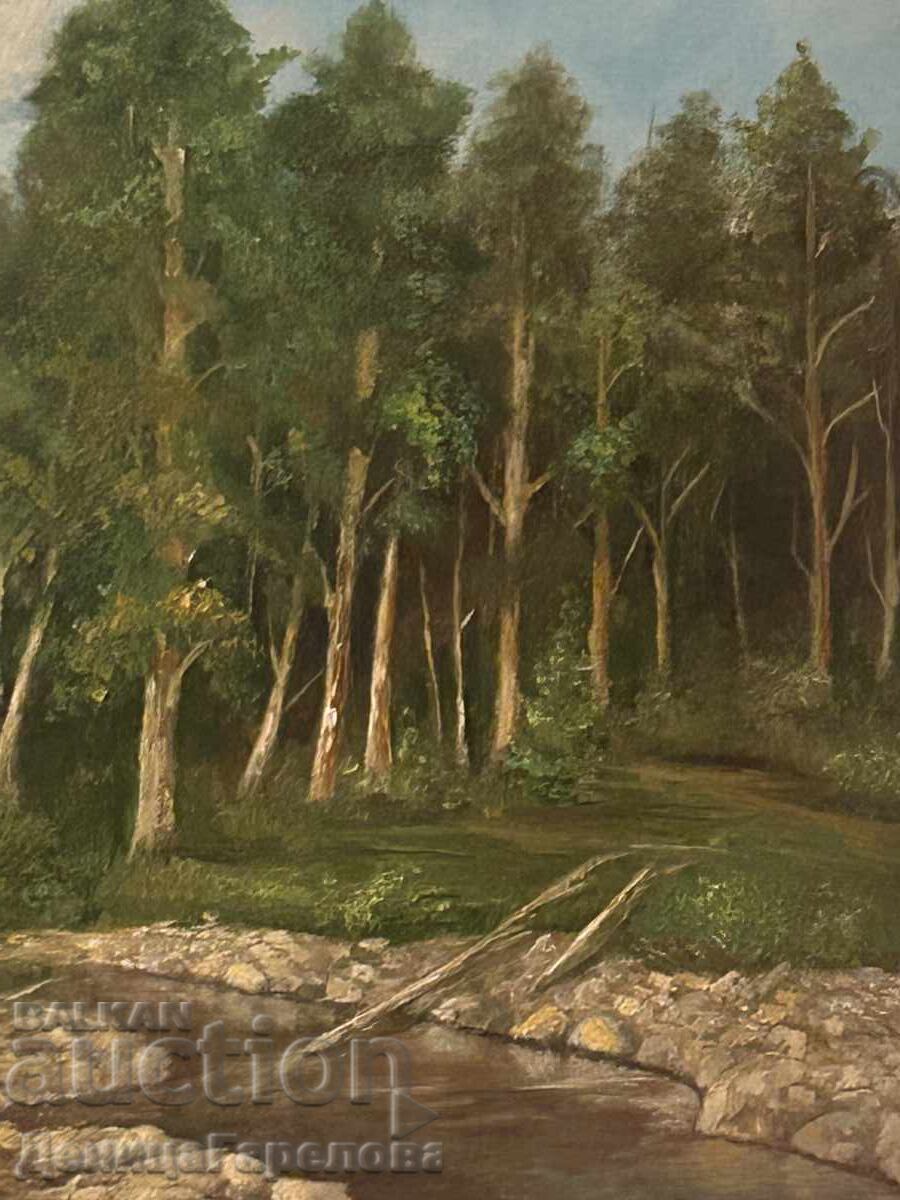 Auction  Denitsa Garelova Oil Painting 50/40 "Forest Freshness"