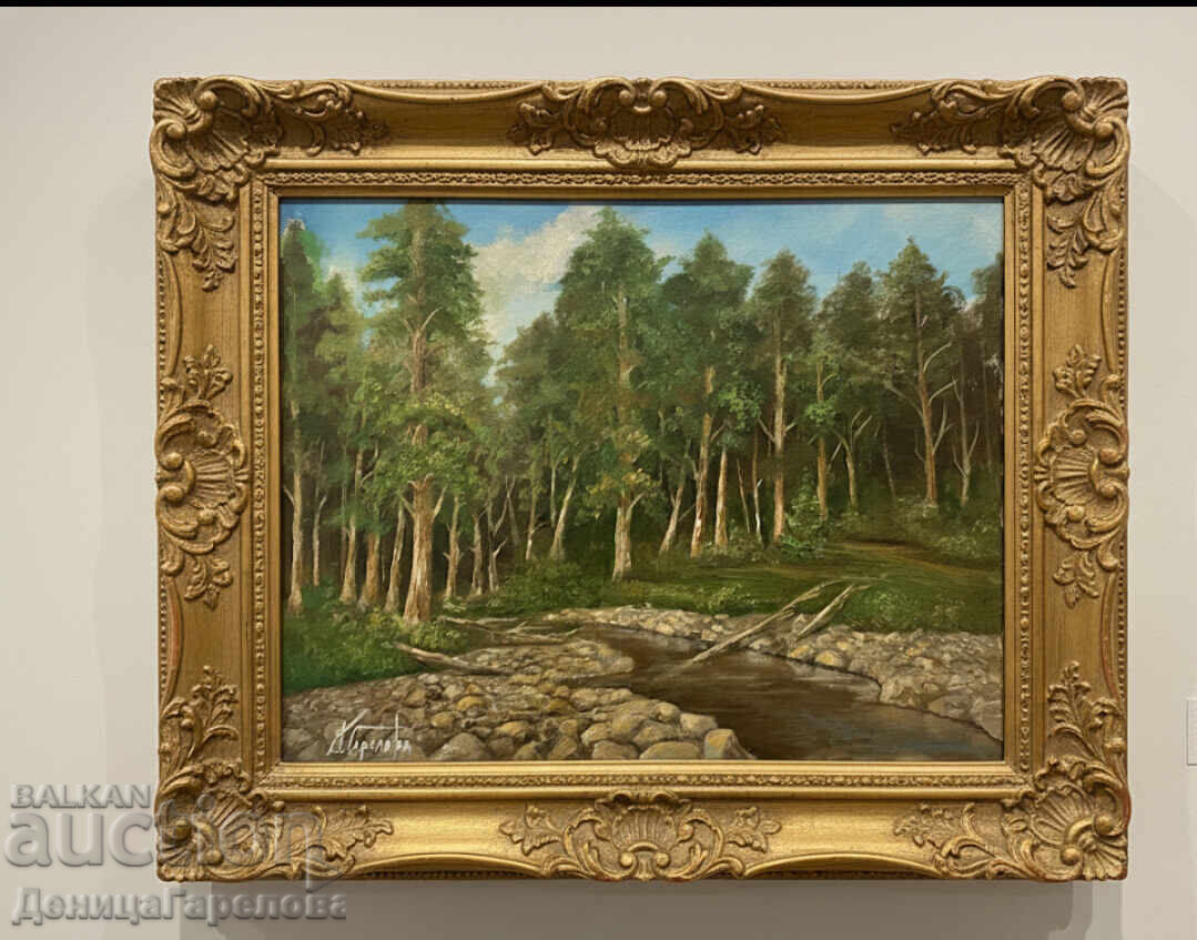 Denitsa Garelova Oil Painting 50/40 "Forest Freshness" - 5