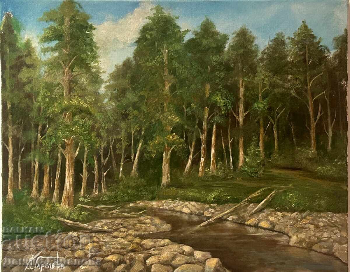 Denitsa Garelova Oil Painting 50/40 "Forest Freshness"
