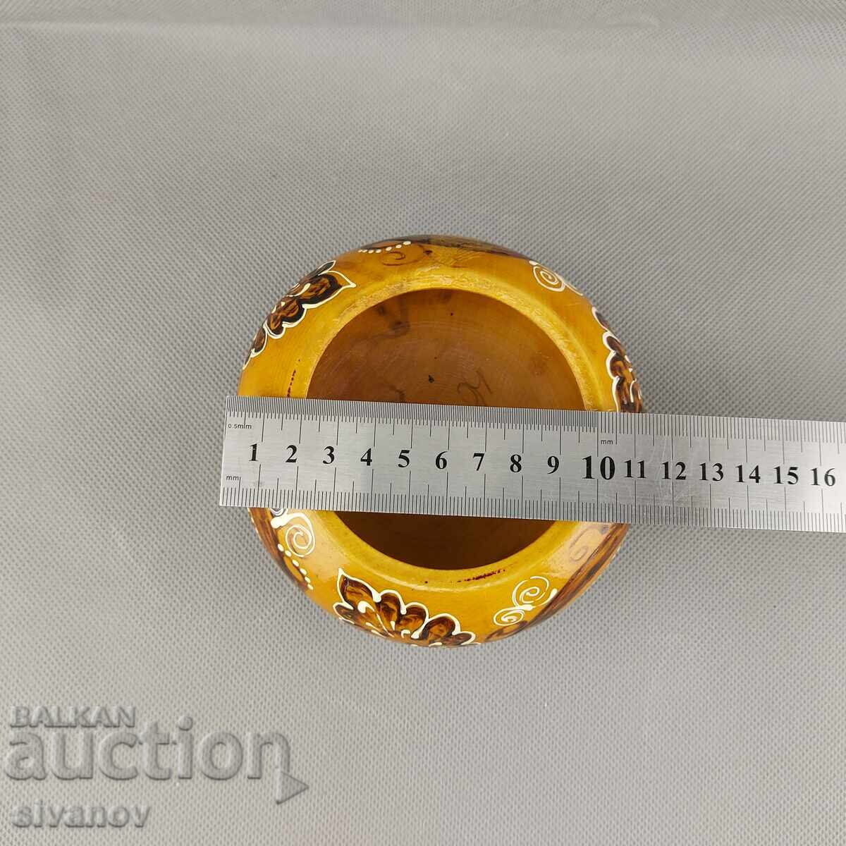 Beautiful old carved wooden jewelry box #2878 - 7