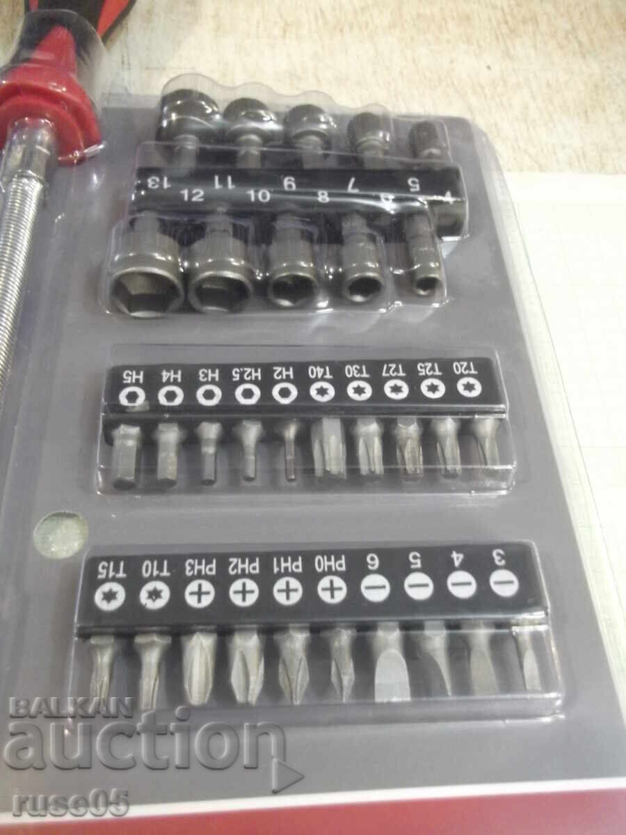 Κατσαβίδι εύκαμπτο και σετ μύτες 31 τεμαχίων καινούργιο - 6