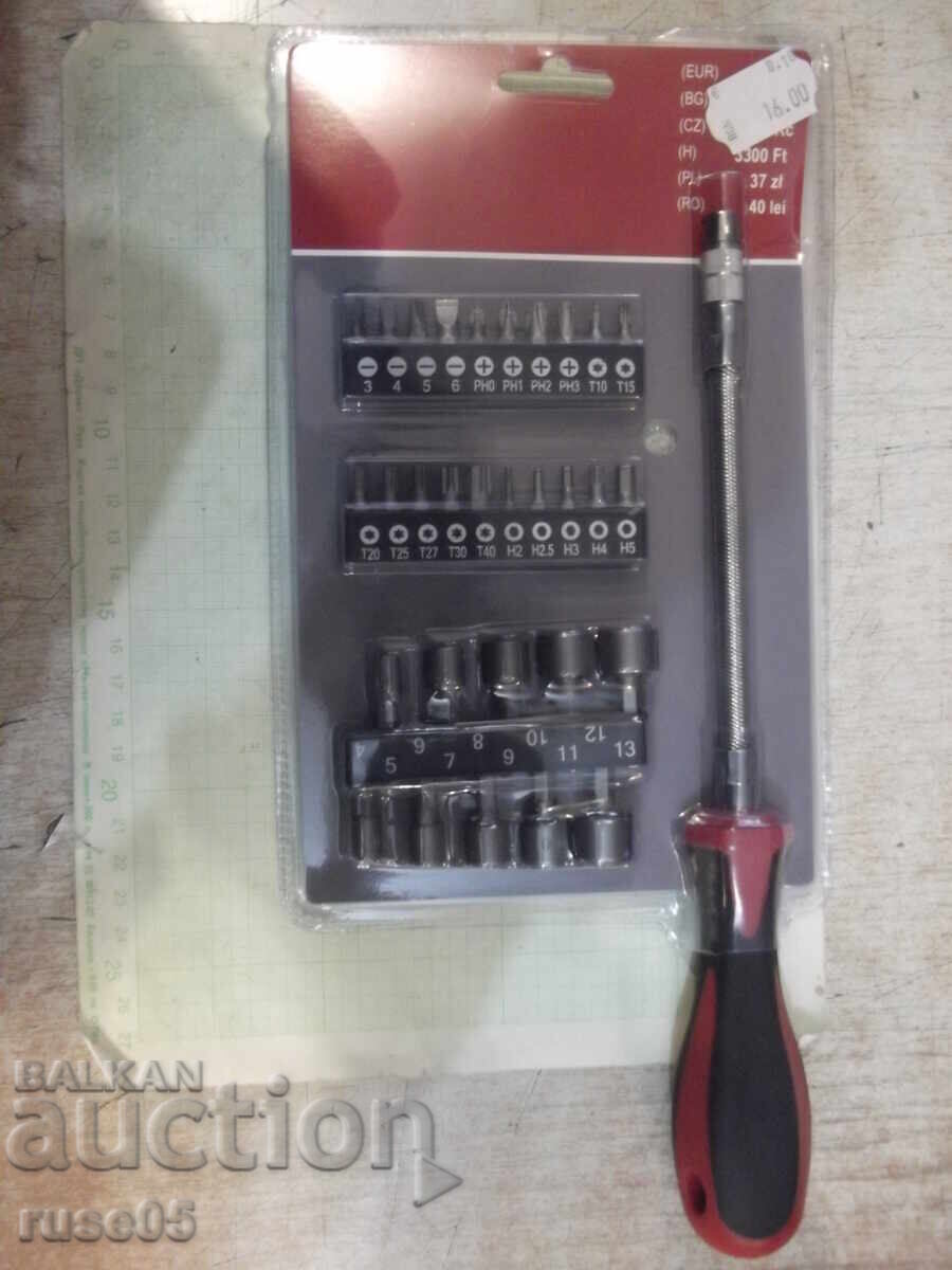 Κατσαβίδι εύκαμπτο και σετ μύτες 31 τεμαχίων καινούργιο