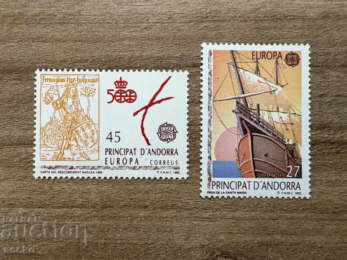 Ανδόρα (Ισπανική) - Ανακάλυψη της Αμερικής (1992) MNH Ανδόρα (Ισπανική) - Ανακάλυψη της Αμερικής (1992) MNH