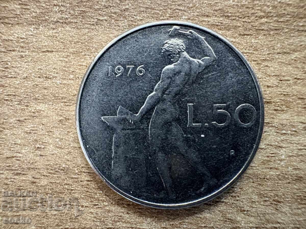 Ιταλία - 50 λιρών (1976) Ιταλία - 50 λιρών (1976)