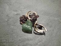 Broșă placată cu aur, elegantă cu flori, ștampilă 21.10.25