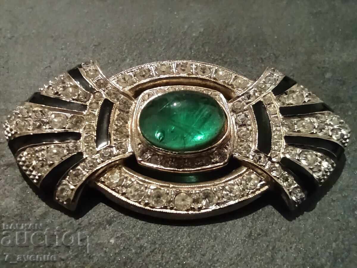 Φουρκέτα επιχρυσωμένη, κομψή ασημένια με σφραγίδα 21.10.25