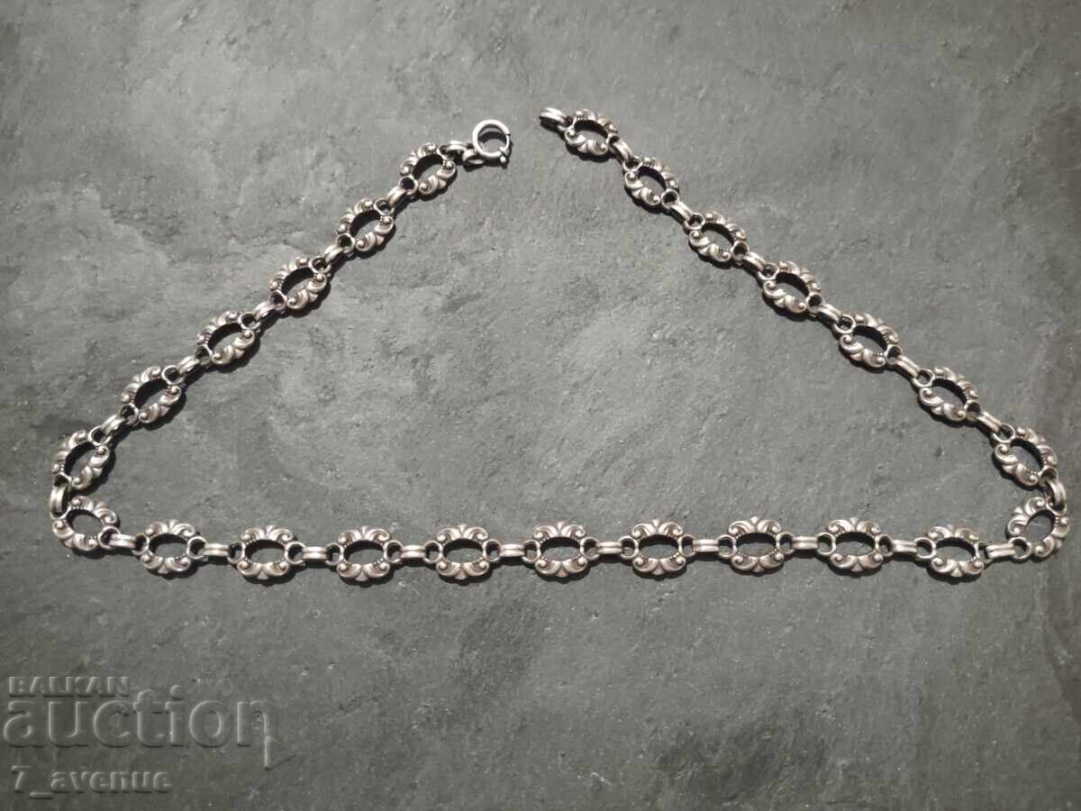 Παλιό ασημένιο κολιέ, περιδέραιο ασήμι 21.10.25 με τιμή 250.00 BGN | € 127.82
