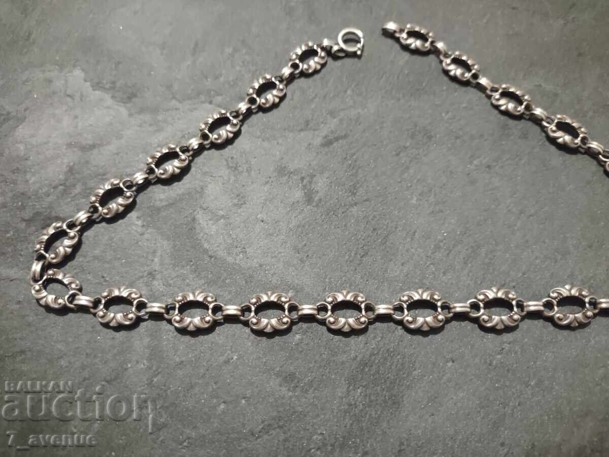 Δημοπρασία Παλιό ασημένιο κολιέ, περιδέραιο ασήμι 21.10.25