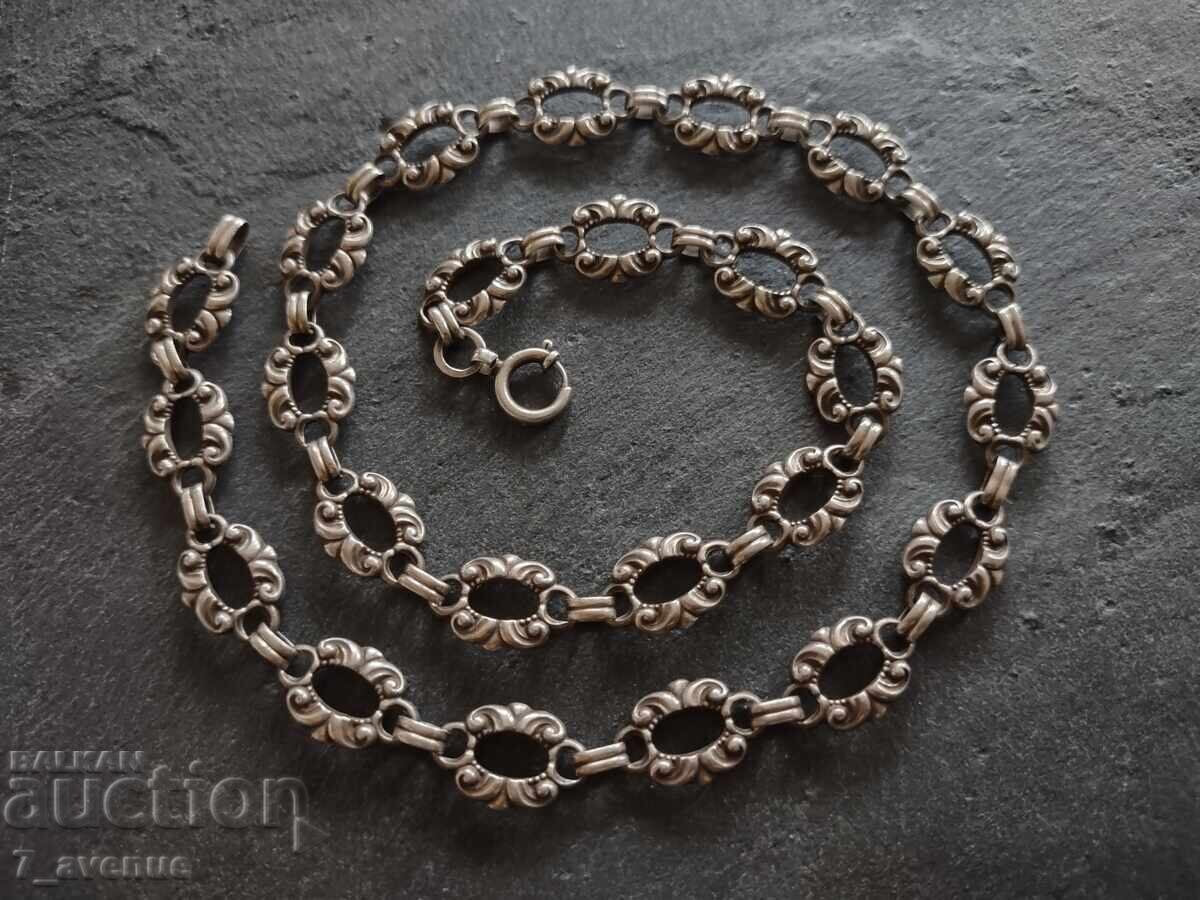 Παλιό ασημένιο κολιέ, περιδέραιο ασήμι 21.10.25