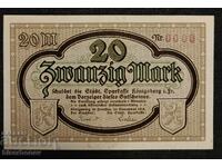 Γερμανία, Γερμανία/Κένιγκσμπεργκ 20 μάρκα 1918, UNC