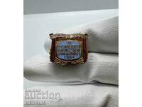 Σπάνιο σοσιαλιστικό σμάλτινο σήμα - 1954 - με βίδα