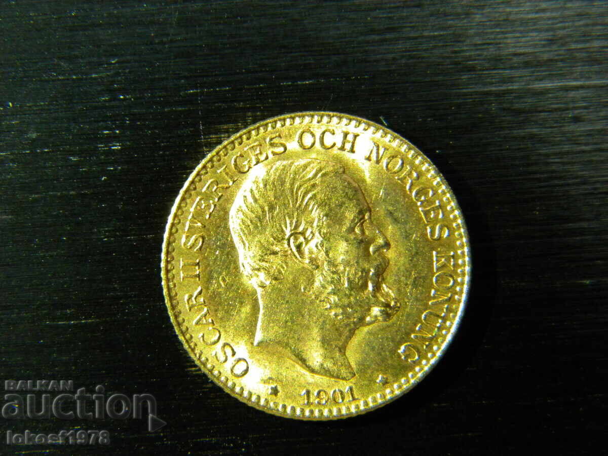 Livrarea Aur. 1901. 10 coroane. Oscar al II-lea. UNC