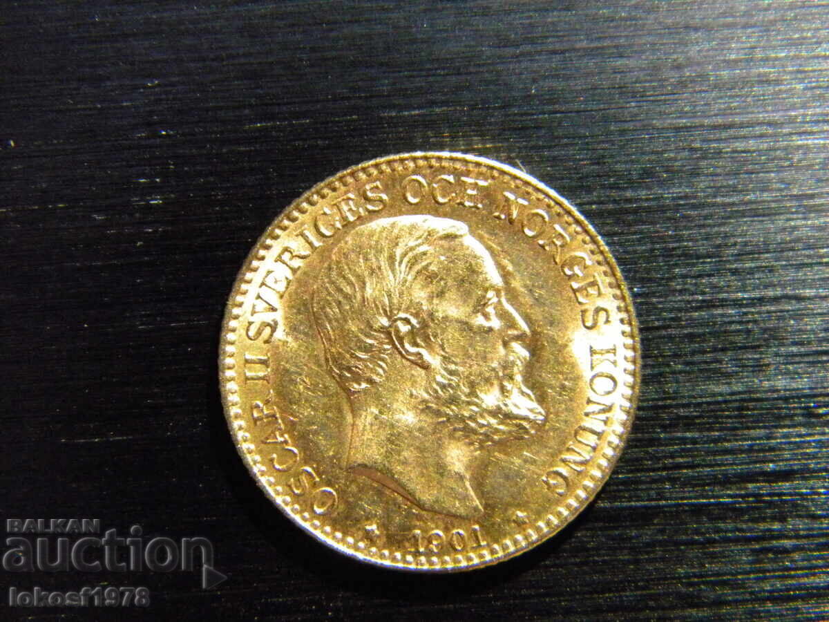 Aur. 1901. 10 coroane. Oscar al II-lea. UNC - 6