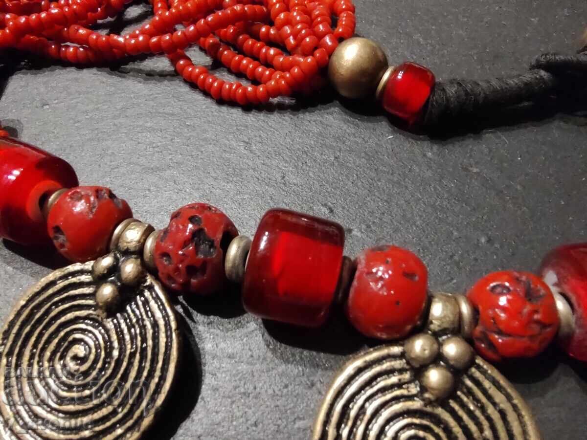 Παλαιό κολιέ, περιδέραιο κόσμημα με κοράλλια 22.10.25 - 6