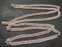 Colier lung, bijuterie costum popular, lucrat manual 22.10.25