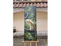 Уникална много добра антикварна майсторска картина масло