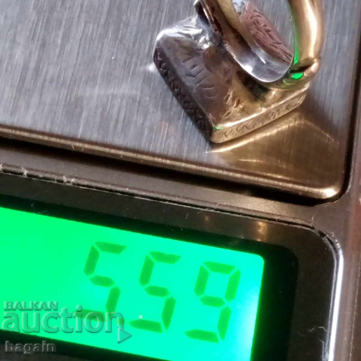 Inel de argint otoman cu gemă-sigiliu - 5