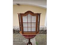 Υπέροχη αντίκα ξύλινη βιτρίνα τοίχου