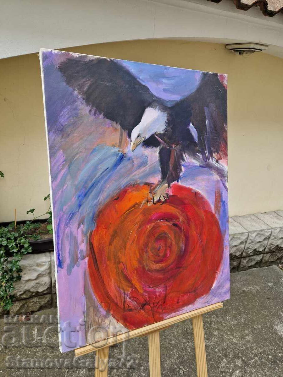 Livrarea Minunată pictură în ulei antică pe pânză