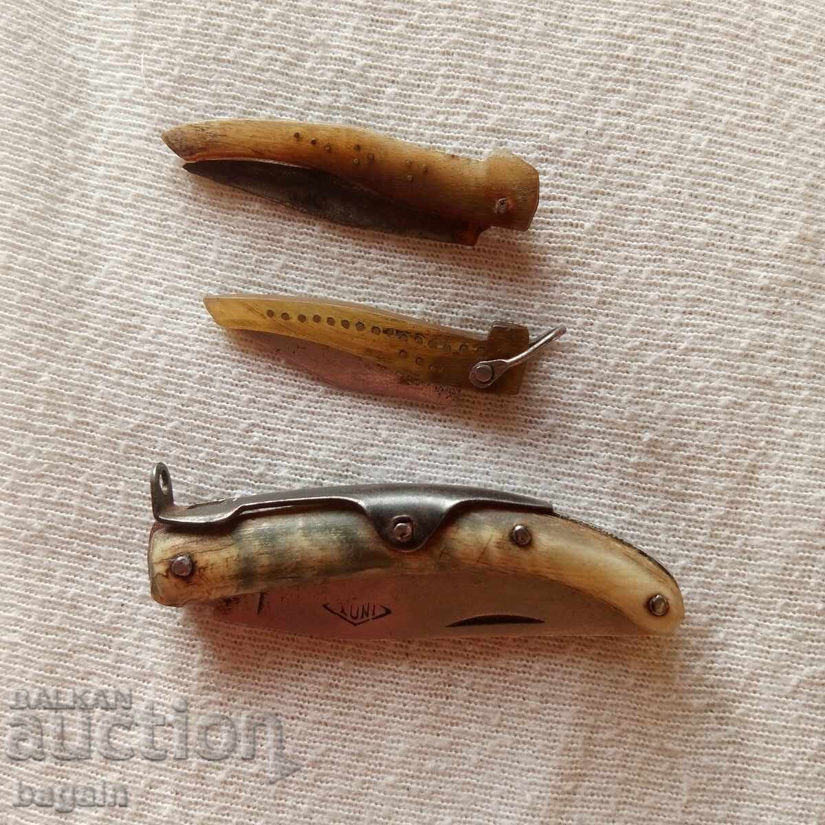 Auction  Lot of Bulgarian and Spanish knives, stiletto, kinder, navaja