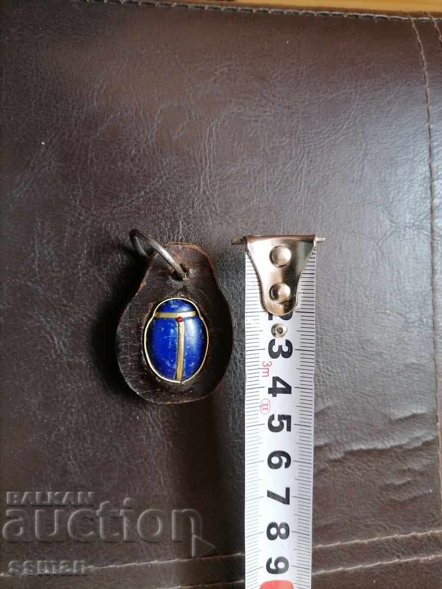 Scarab key chain lapis lazuli with price 60.00 BGN | € 30.68 Scarab key chain lapis lazuli with price 60.00 BGN | € 30.68