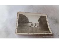 Photograph Harmanli Two Men Bathing in the Maritsa River 1937