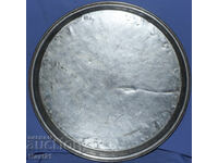 Старинна 1940 г. голяма медна калайдисана тава