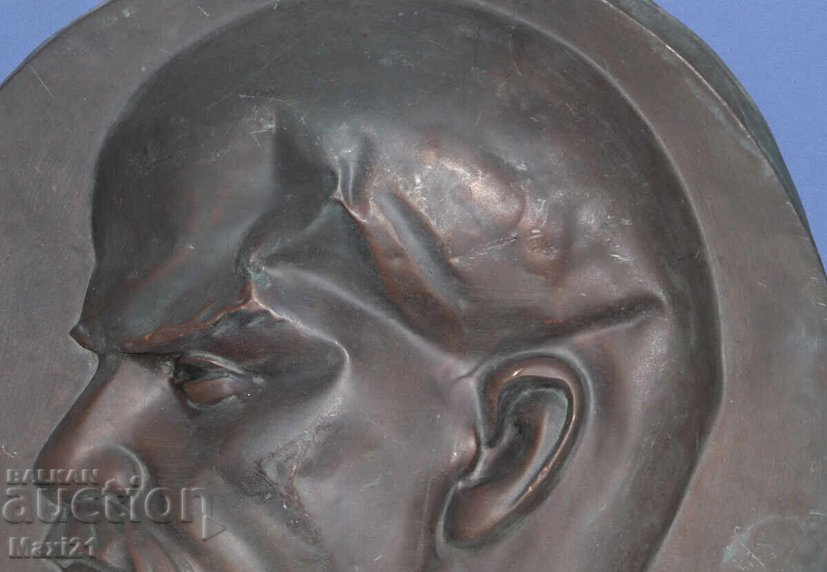 Delivery of Large Copper Sculpture Bas-Relief V.I. Lenin