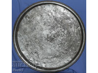 Старинна голяма медна калайдисана тава поднос