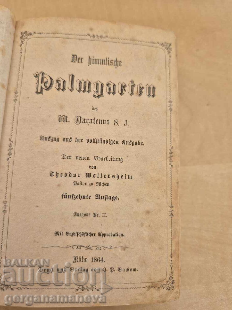 Delivery of Church book 1864