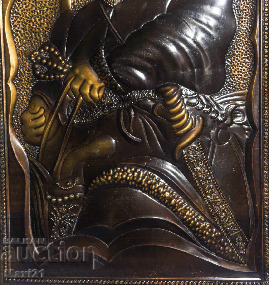 Χειροποίητη χάλκινη πλακέτα εικόνα Κοζάκος - 6