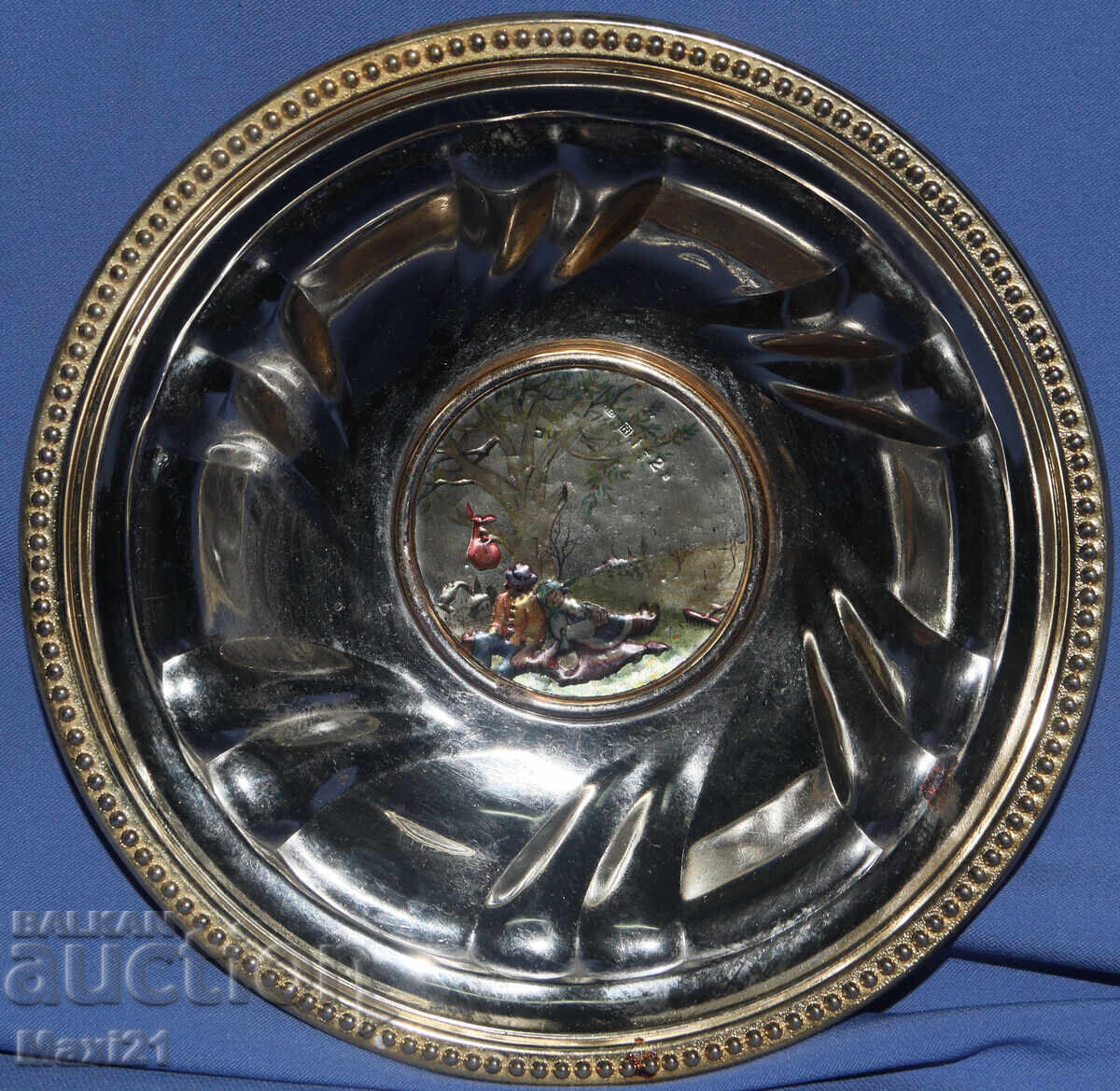 Licitație Veche cupă decorativă de argint Chinelli Italia